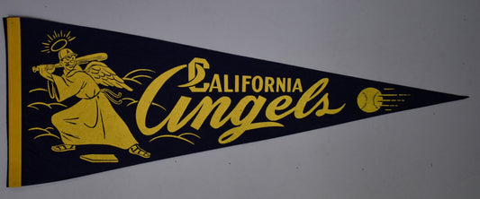 Vintage 1965 California Angels 1st Year 12x30 Felt Pennant 208627