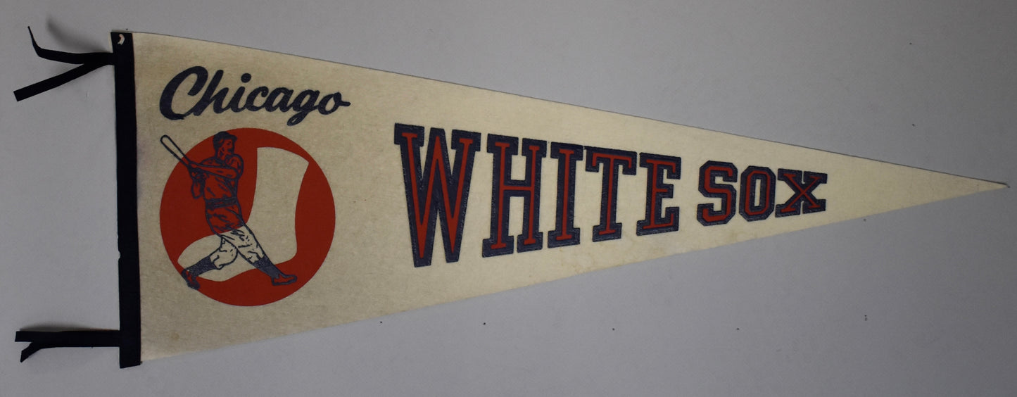 Vintage 1960's Chicago White Sox 12x30 Felt Pennant 208628