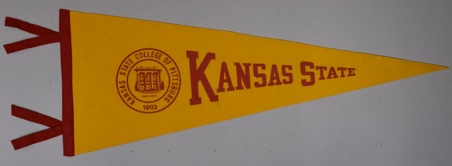 Vintage Kansas State University 11x30 Felt Pennant 208633