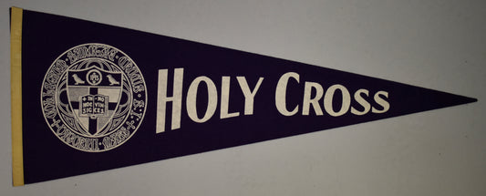 Vintage 1960's Holy Cross 12x30 Felt Pennant 208641