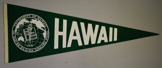Vintage University of Hawaii 12x30 Felt Pennant 208644