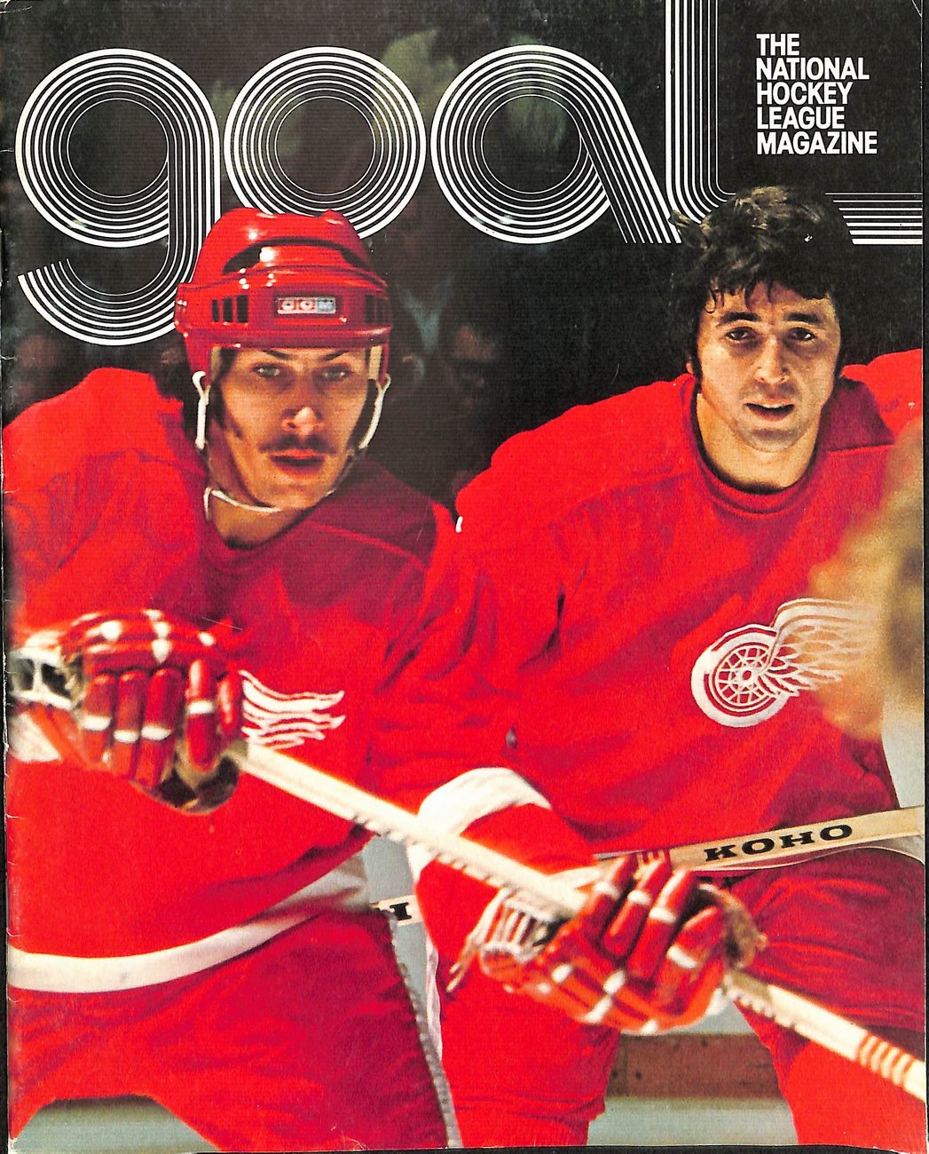 1975 Flyers vs. Red Wings Hockey Game Program/Goal Magazine CLEAN 179622