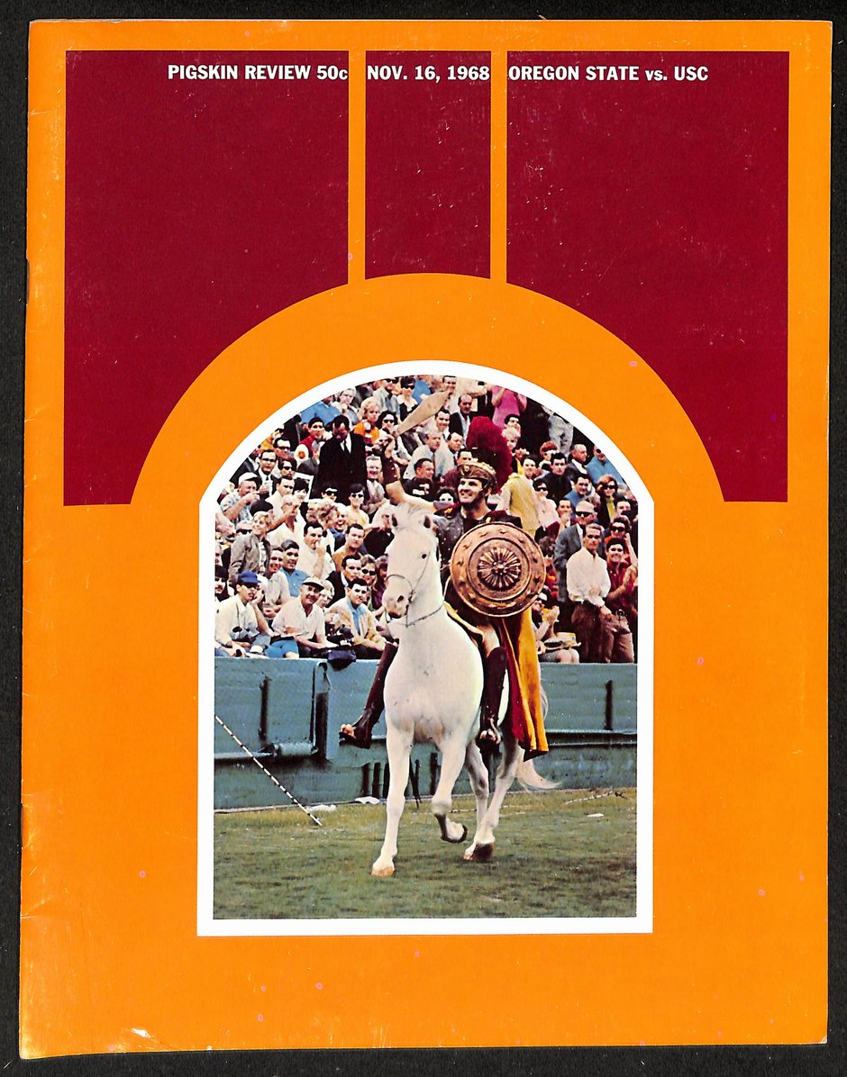 1968 Oregon State vs. USC NCAA Football Game Program O.J. Simpson 208732