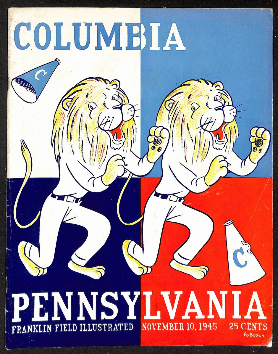 1945 Columbia vs. Pennsylvania NCAA Football Game Program 208731