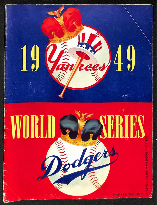 1949 World Series Program New York Yankees vs. Brooklyn Dodgers UNSCORED 208748