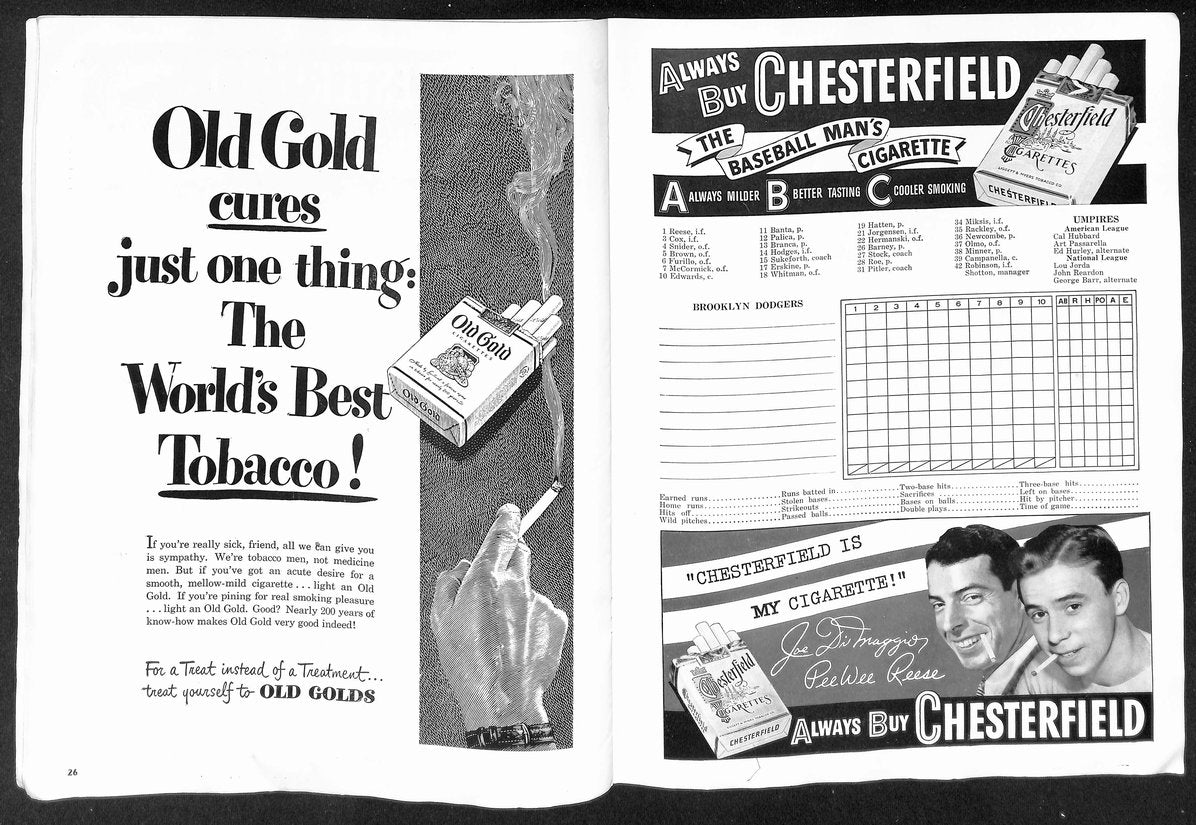 1949 World Series Program New York Yankees vs. Brooklyn Dodgers UNSCORED 208748