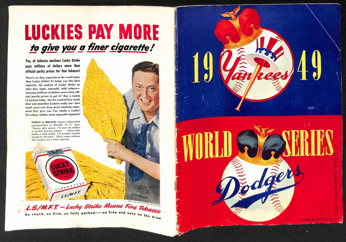 1949 World Series Program New York Yankees vs. Brooklyn Dodgers UNSCORED 208748