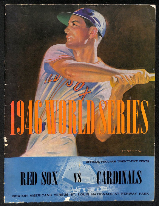 1946 World Series Program Boston Red Sox vs. St. Louis Cardinals UNSCORED 208749