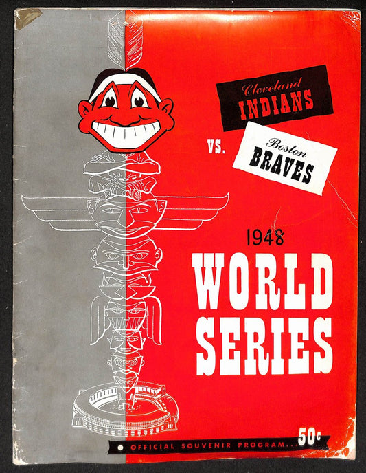 1948 World Series Game 5 Program Cleveland Indians vs. Boston Braves 208750