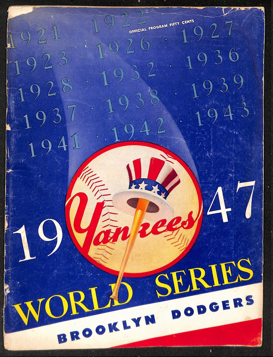 1947 World Series Program New York Yankees vs. Brooklyn Dodgers UNSCORED 208751