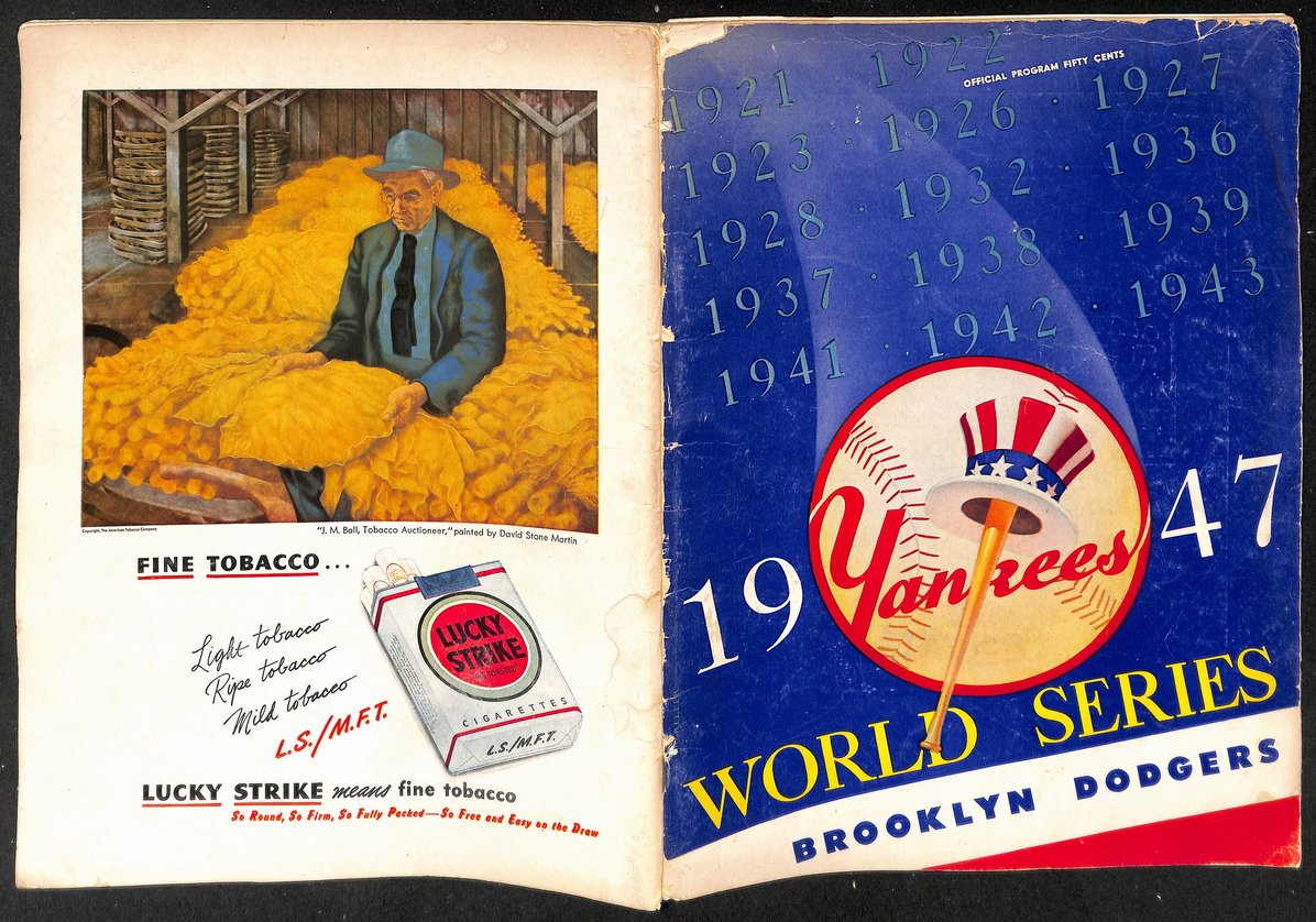 1947 World Series Program New York Yankees vs. Brooklyn Dodgers UNSCORED 208751