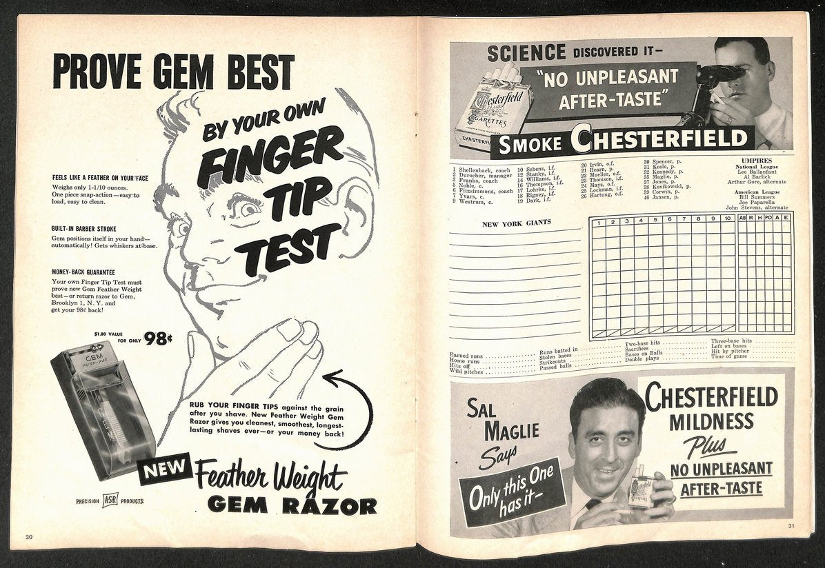 1951 World Series Program New York Yankees vs. New York Giants UNSCORED 208746