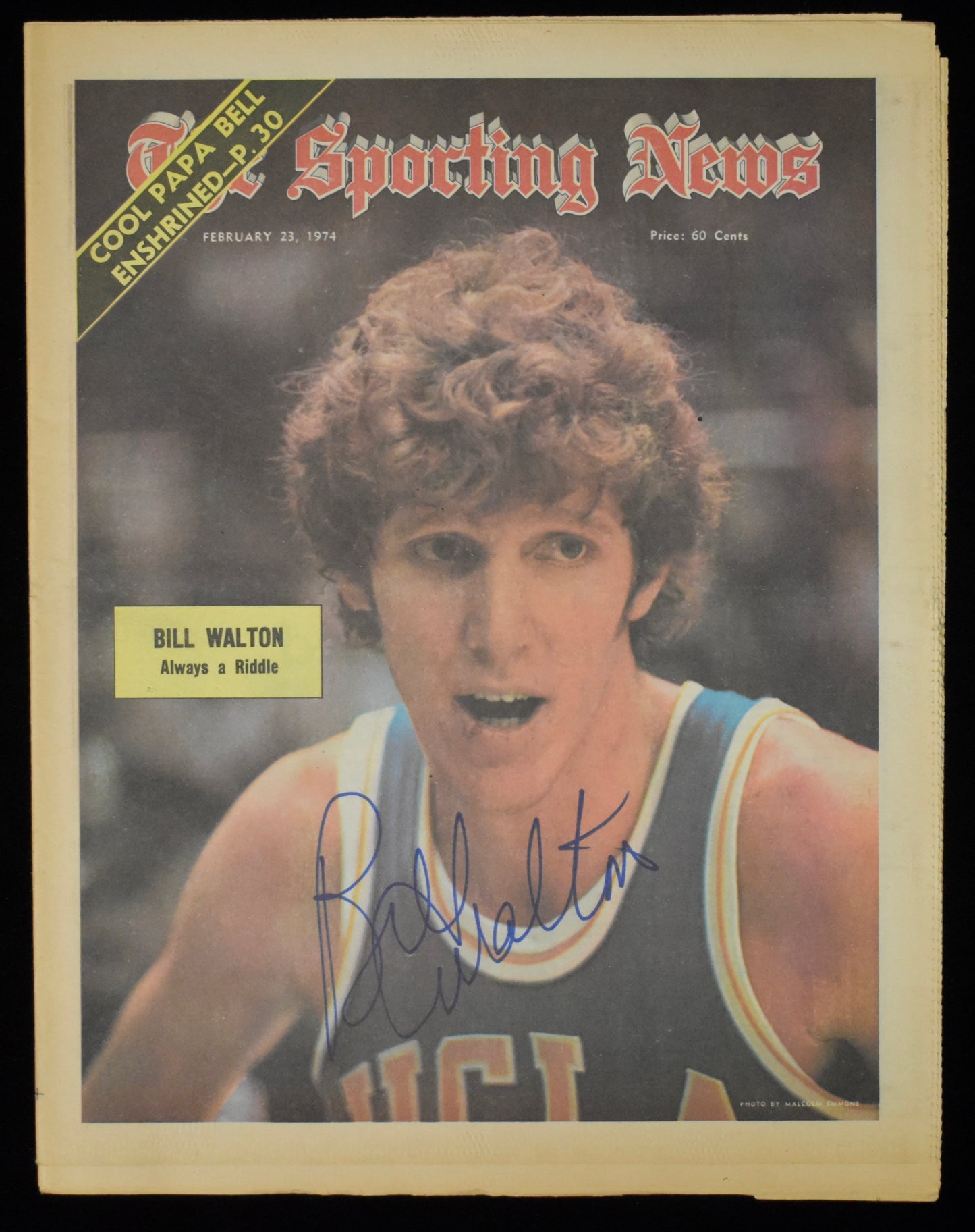 Bill Walton HOF Signed 1974 The Sporting News UCLA JSA BA207996