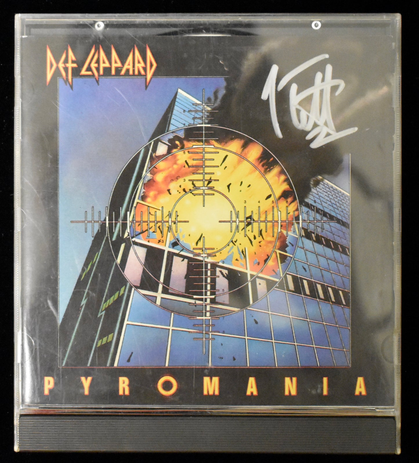 Joe Elliott Signed/Autographed Def Leppard Pyromania CD Cover JSA BA208650