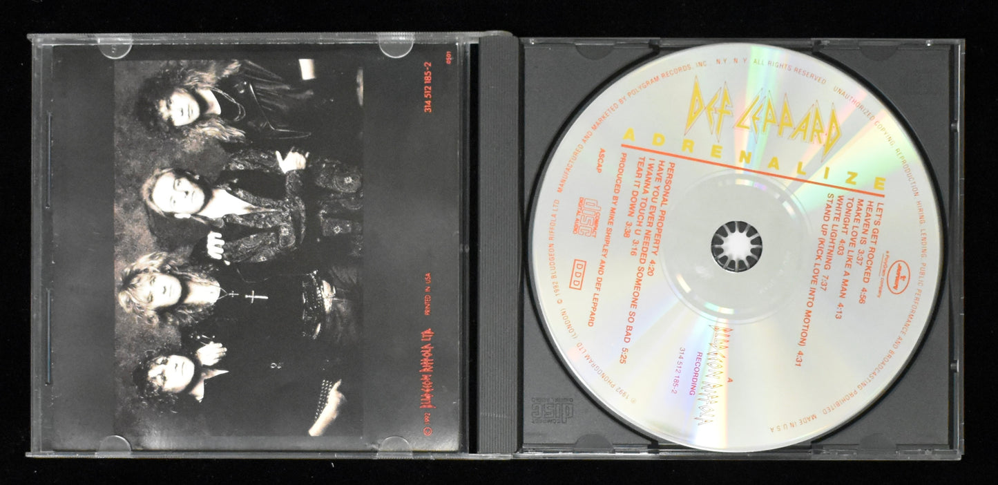 Joe Elliott Signed/Autographed Def Leppard Adrenalize CD Cover JSA BA208651