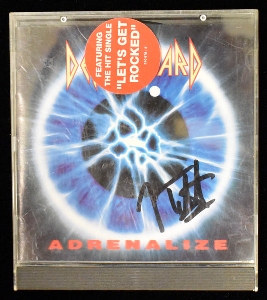 Joe Elliott Signed/Autographed Def Leppard Adrenalize CD Cover JSA BA208654