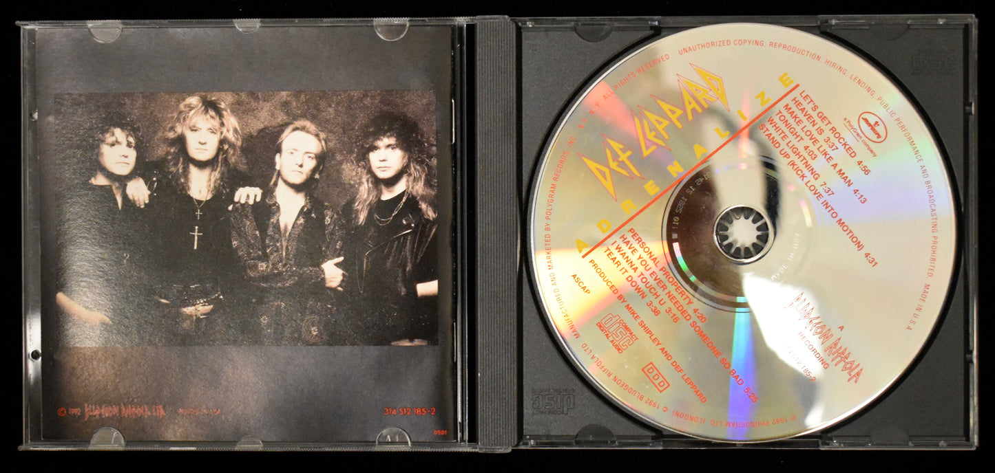Joe Elliott Signed/Autographed Def Leppard Adrenalize CD Cover JSA BA208655