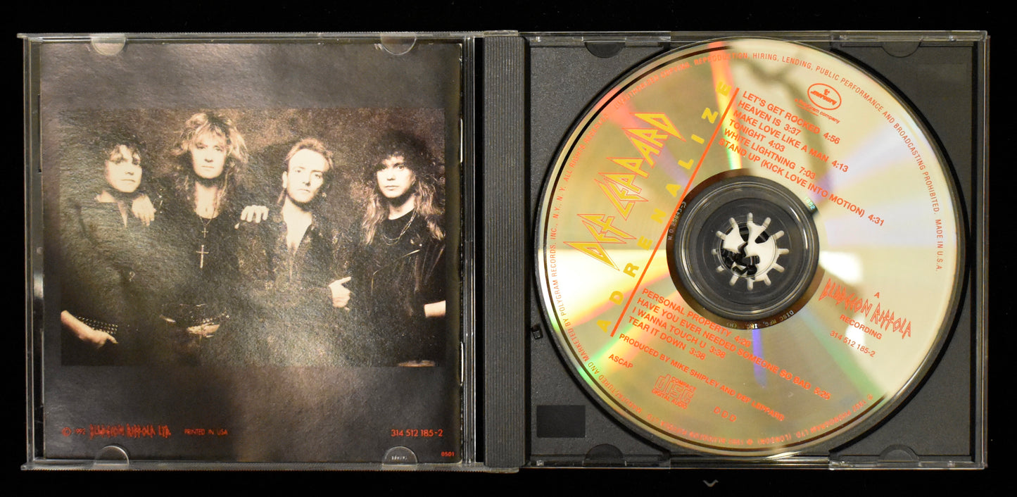 Joe Elliott Signed/Autographed Def Leppard Adrenalize CD Cover JSA BA208657