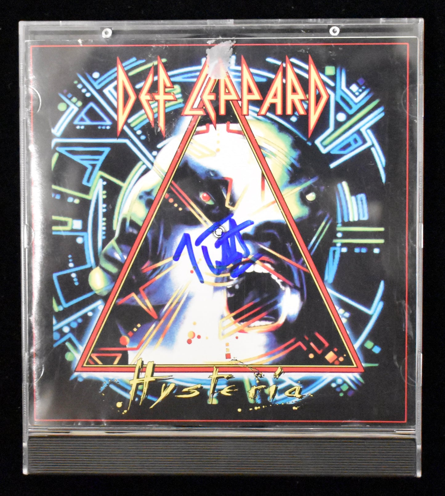 Joe Elliott Signed/Autographed Def Leppard Hysteria CD Cover JSA BA208658