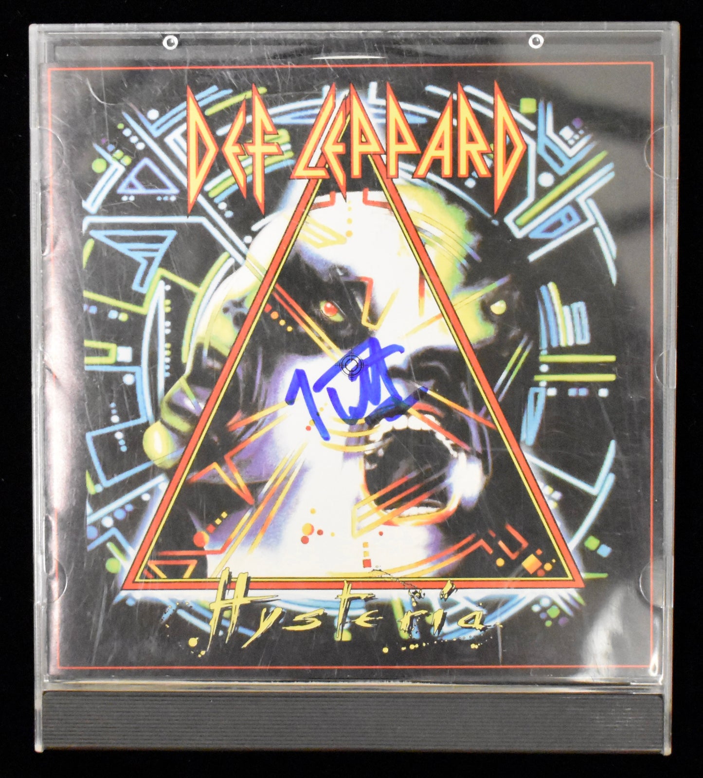 Joe Elliott Signed/Autographed Def Leppard Hysteria CD Cover JSA BA208659