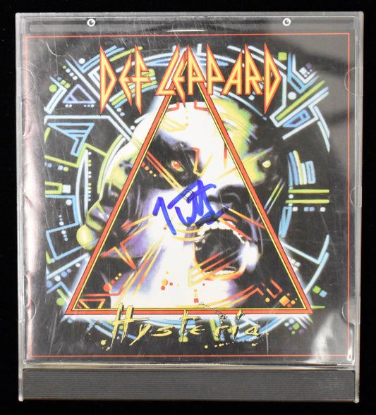 Joe Elliott Signed/Autographed Def Leppard Hysteria CD Cover JSA BA208659