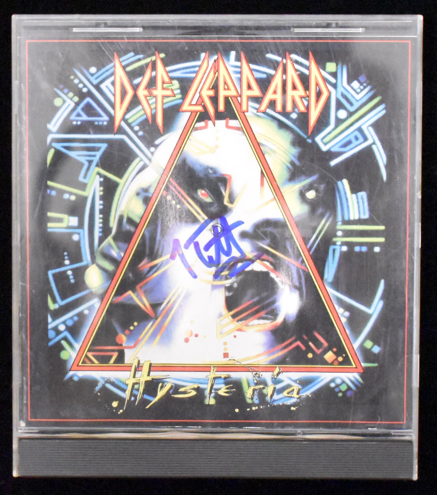 Joe Elliott Signed/Autographed Def Leppard Hysteria CD Cover JSA BA208660