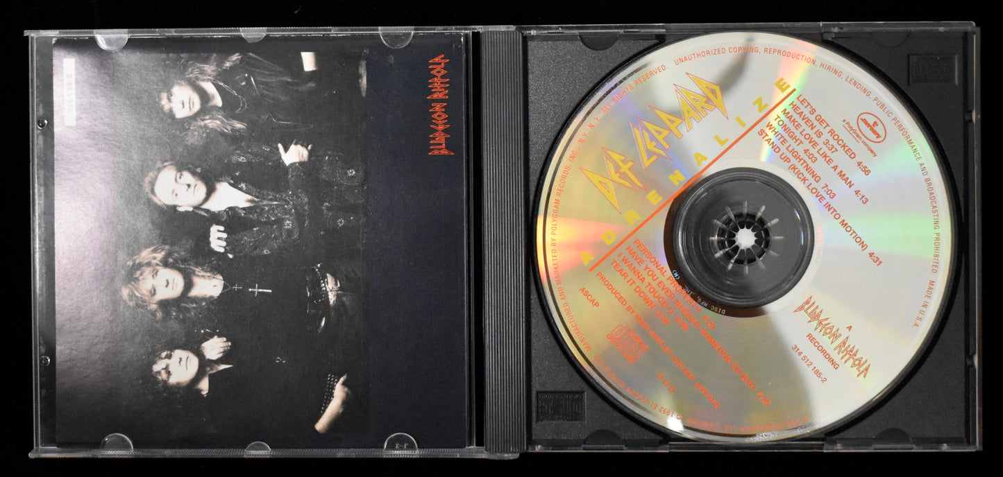 Joe Elliott Signed/Autographed Def Leppard Adrenalize CD Cover JSA BA208662