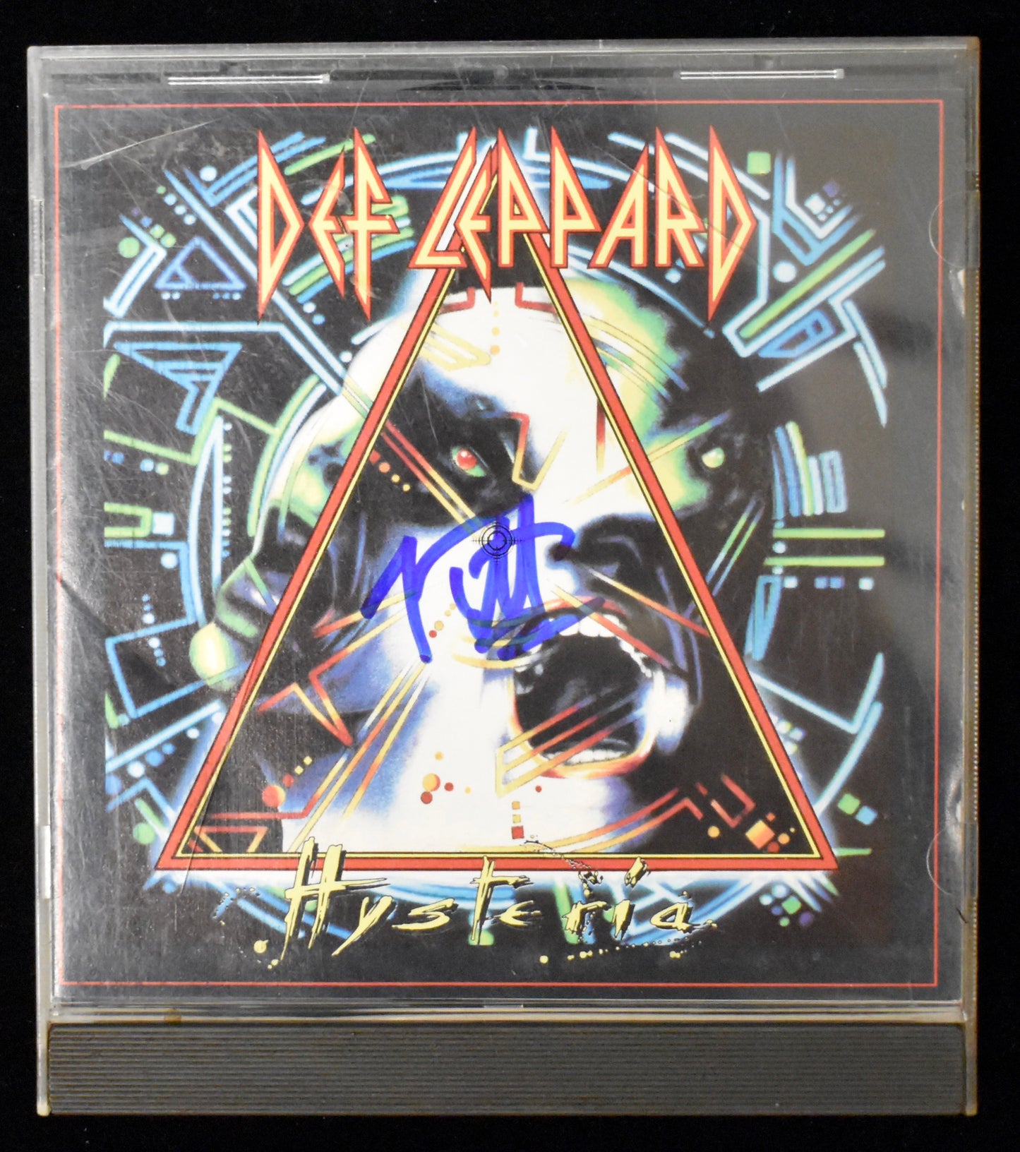 Joe Elliott Signed/Autographed Def Leppard Hysteria CD Cover JSA BA208664