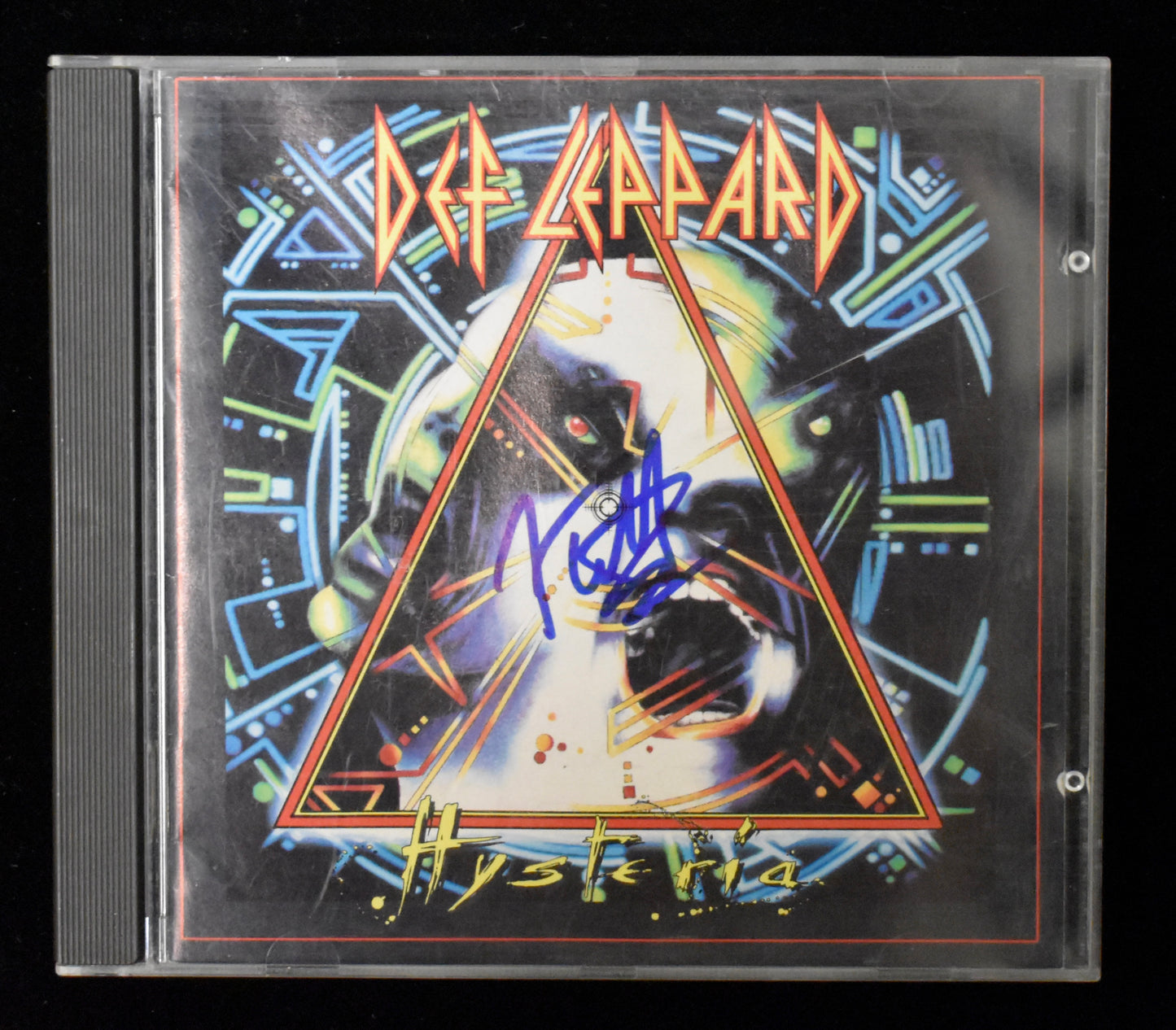 Joe Elliott Signed/Autographed Def Leppard Hysteria CD Cover JSA BA208666