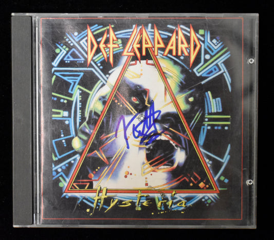 Joe Elliott Signed/Autographed Def Leppard Hysteria CD Cover JSA BA208666