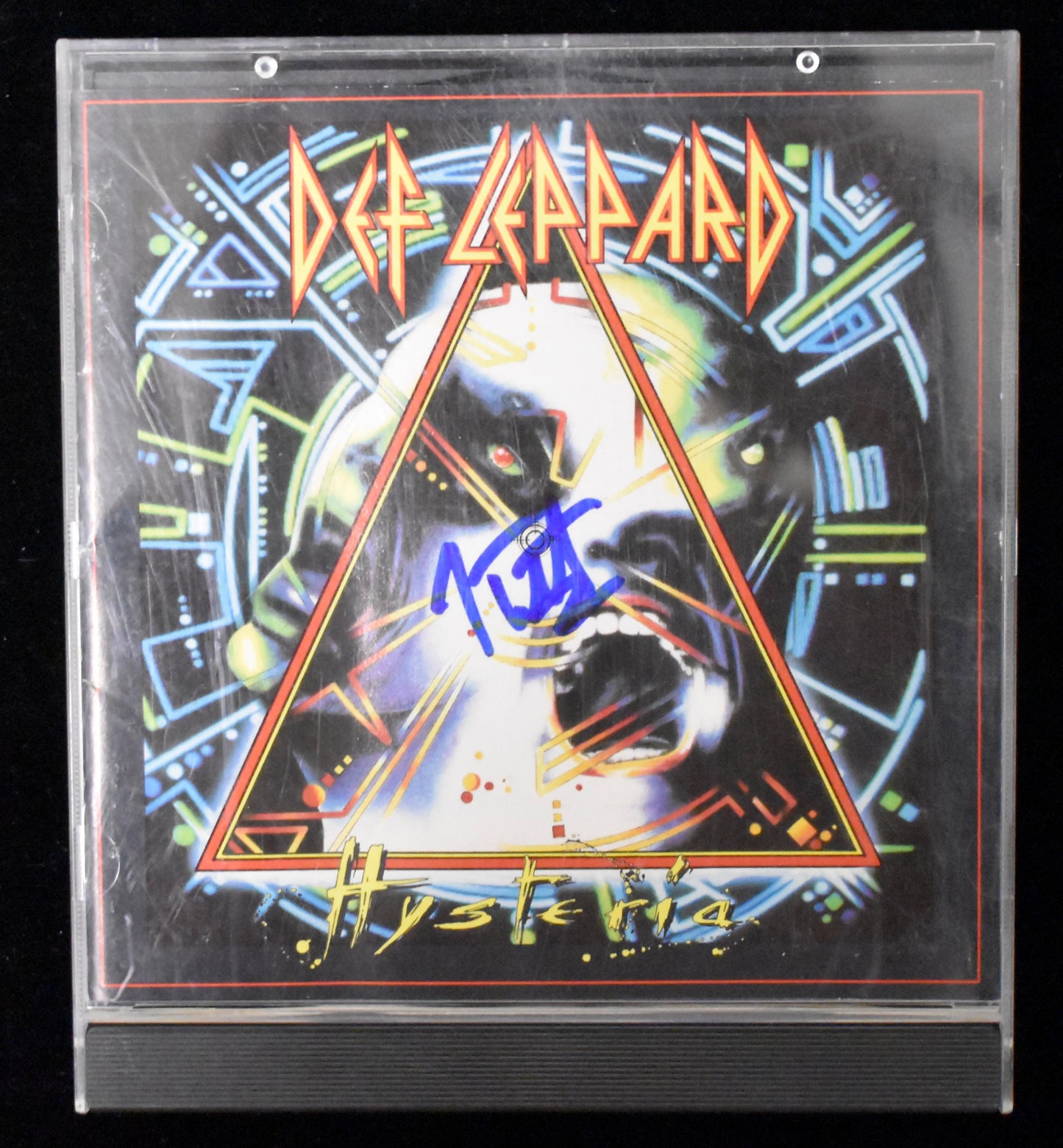 Joe Elliott Signed/Autographed Def Leppard Hysteria CD Cover JSA BA208667