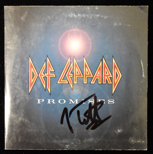Joe Elliott Signed/Autographed Def Leppard Promises CD Cover JSA BA208670
