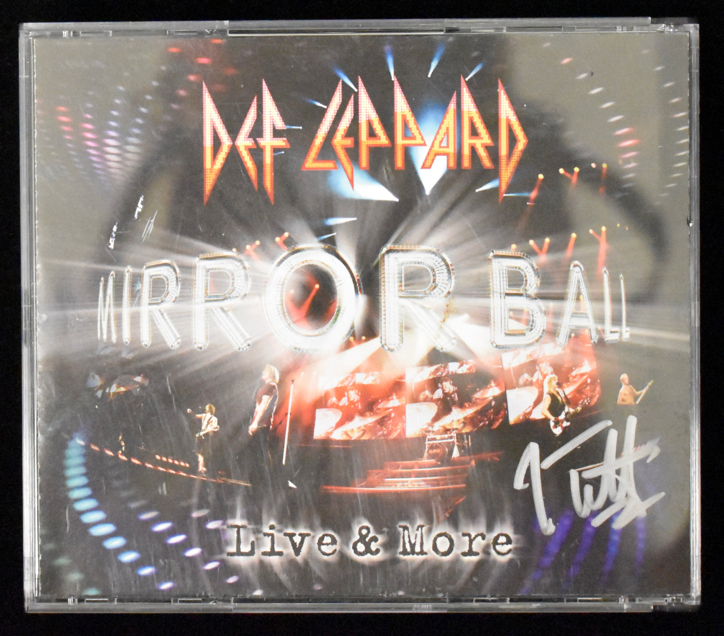Joe Elliott Signed Def Leppard Mirror Ball Live & More CD Cover JSA BA208673