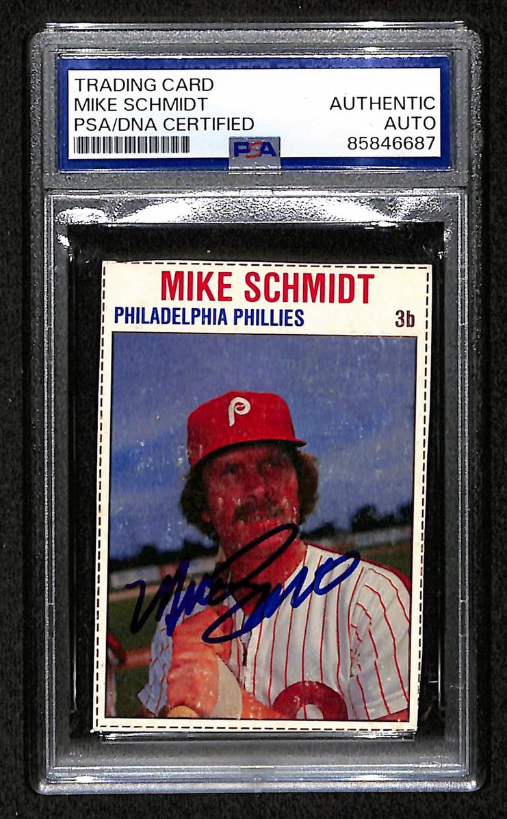 Mike Schmidt 1979 Hostess Card #9 Phillies HOF Signed/Autographed PSA/DNA 209377