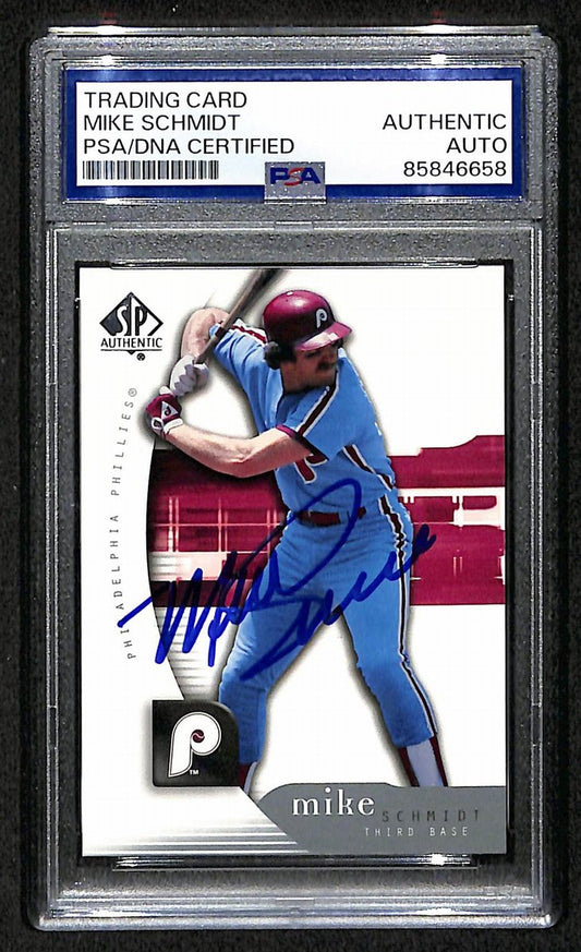 Mike Schmidt 2005 Upper Deck SP Card #72 Phillies HOF Signed PSA/DNA 209378