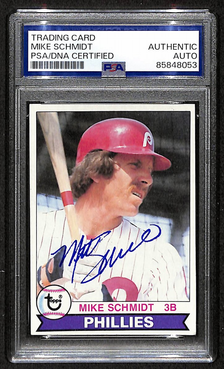 Mike Schmidt 1979 Topps Card #610 Phillies HOF Signed/Autographed PSA/DNA 208793