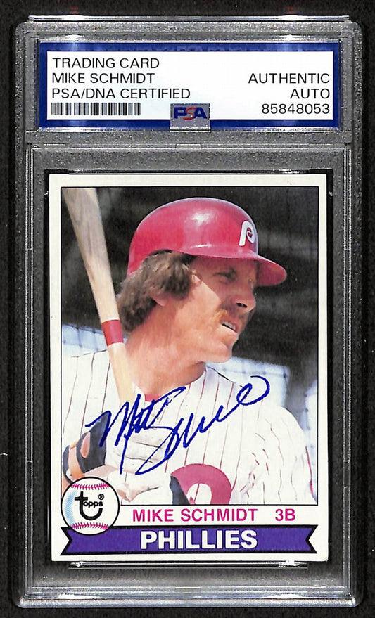 Mike Schmidt 1979 Topps Card #610 Phillies HOF Signed/Autographed PSA/DNA 208793