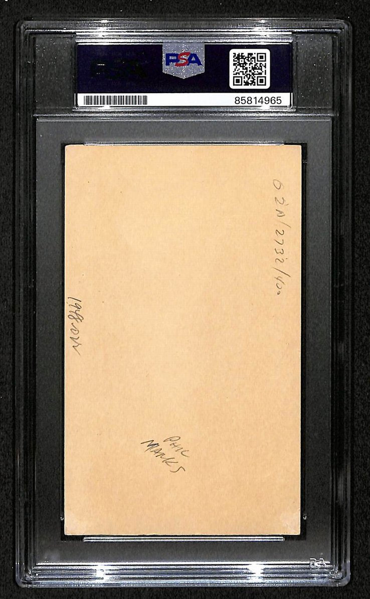 Roy Campanella Dodgers HOF Signed/Autographed 3x5 Index Card PSA/DNA BA209453