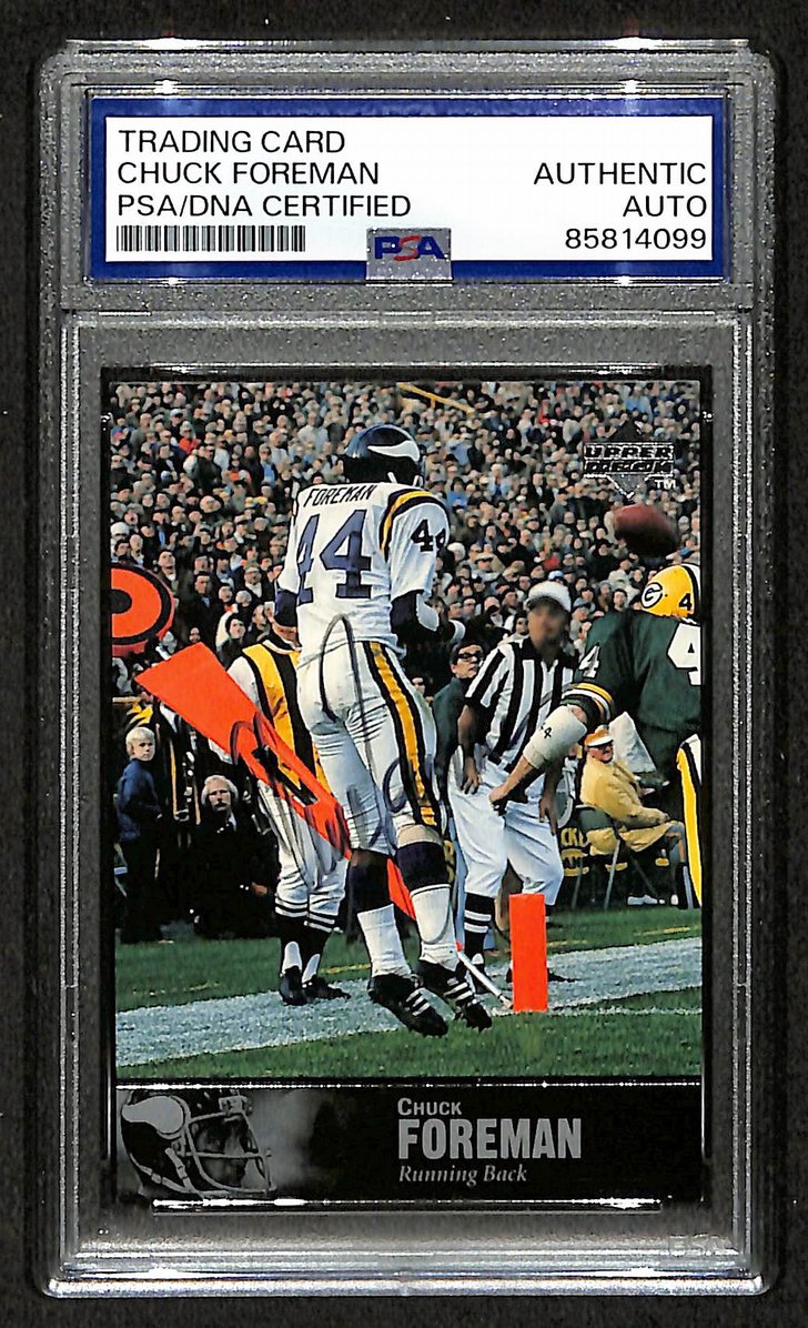 Chuck Foreman 1997 Upper Deck Card #AL-103 Signed/Auto PSA/DNA Vikings BA209404