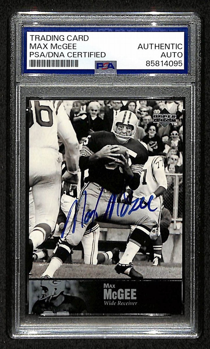 Max McGee 1997 Upper Deck Card #AL-137 Signed/Auto PSA/DNA Packers BA209409