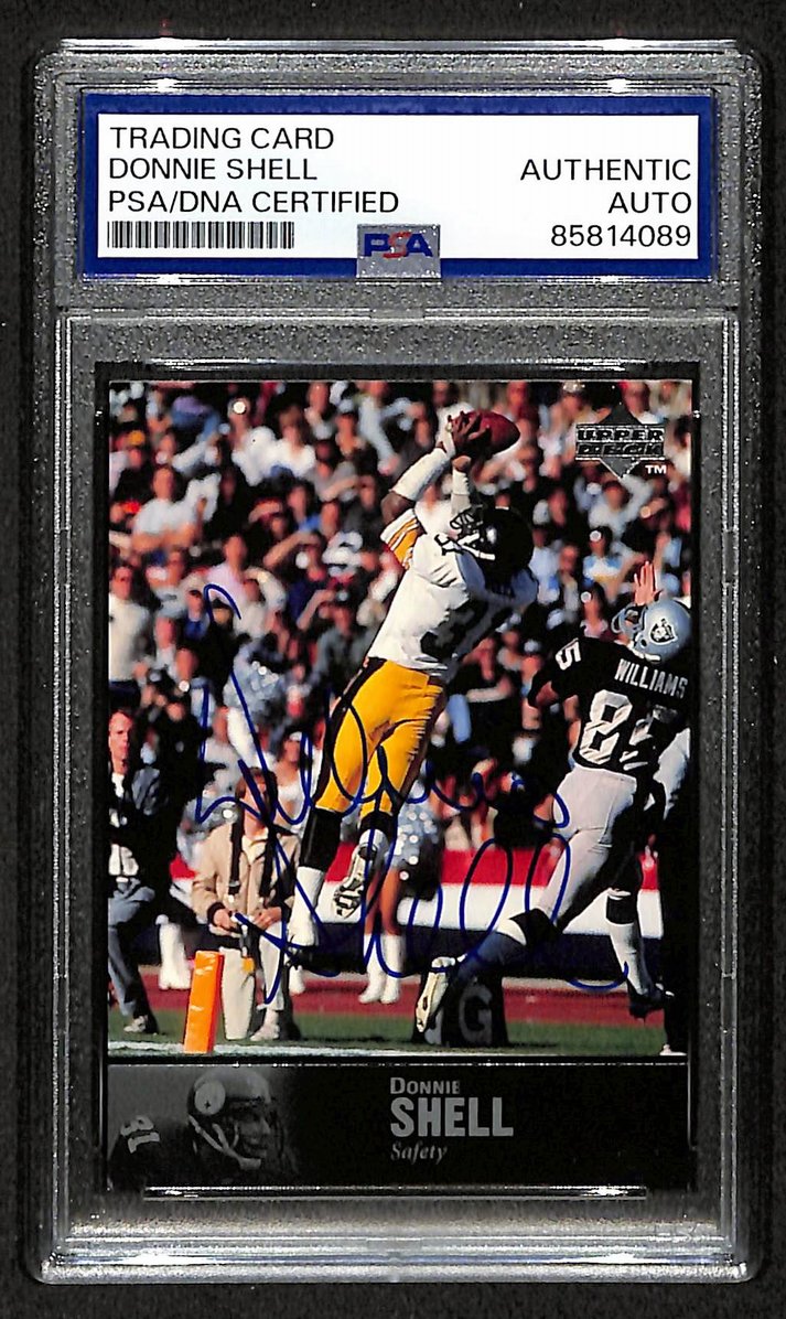 Donnie Shell HOF 1997 Upper Deck Card #AL-24 Signed PSA/DNA Steelers BA209411