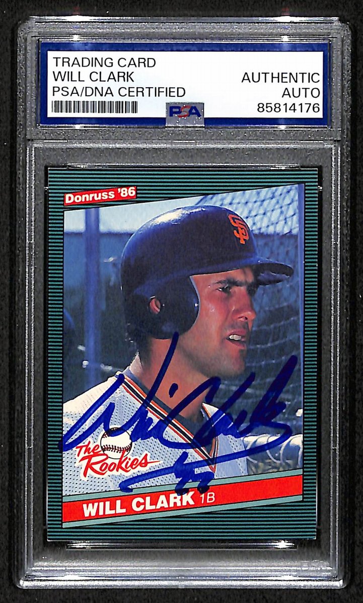 Will Clark 1986 Donruss The Rookies Card #32 Signed/Auto PSA/DNA Giants BA209413