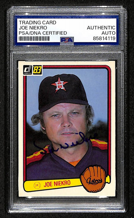 Joe Niekro 1983 Donruss Card #470 Signed/Autographed PSA/DNA Astros BA209425