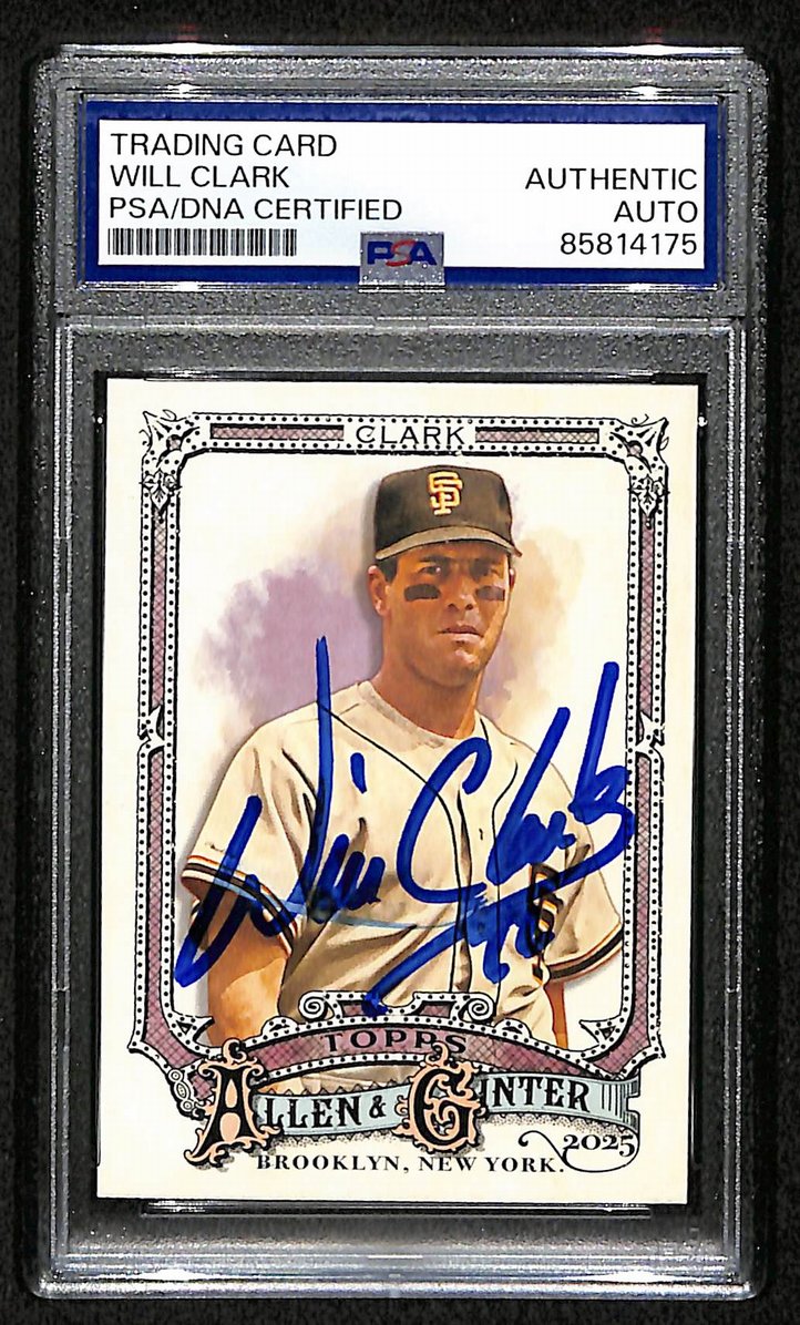 Will Clark 2025 Topps Allen & Ginter Card #157 Signed PSA/DNA Giants BA209429