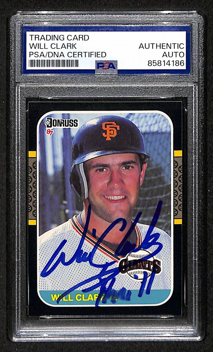 Will Clark 1987 Donruss RC Card #66 Signed/Autographed PSA/DNA Giants BA209431