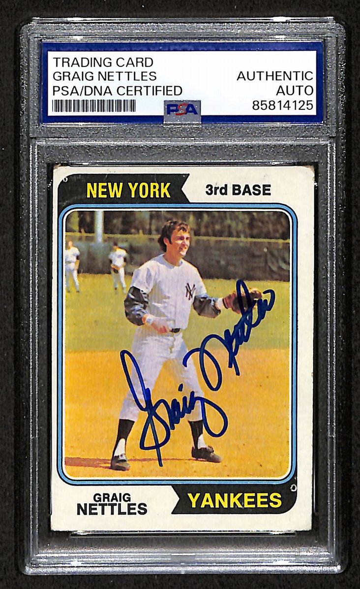 Graig Nettles 1974 Topps Card #251 Signed/Autographed PSA/DNA Yankees BA209441