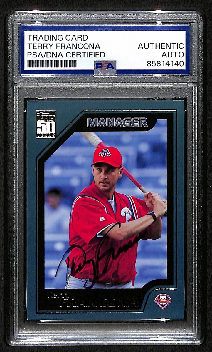 Terry Francona 2000 Topps Card #347 Signed/Autographed PSA/DNA Phillies BA209444