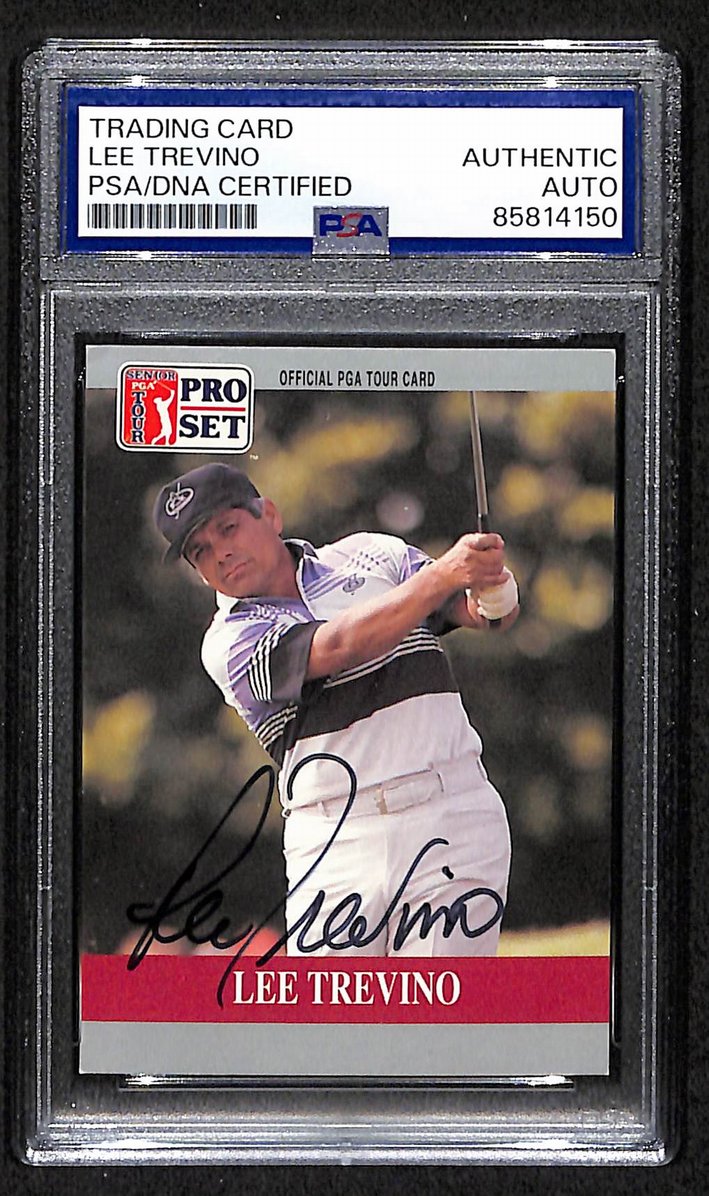 Lee Trevino HOF 1990 Pro Set PGA Tour Signed/Autographed PSA/DNA Golf BA209445