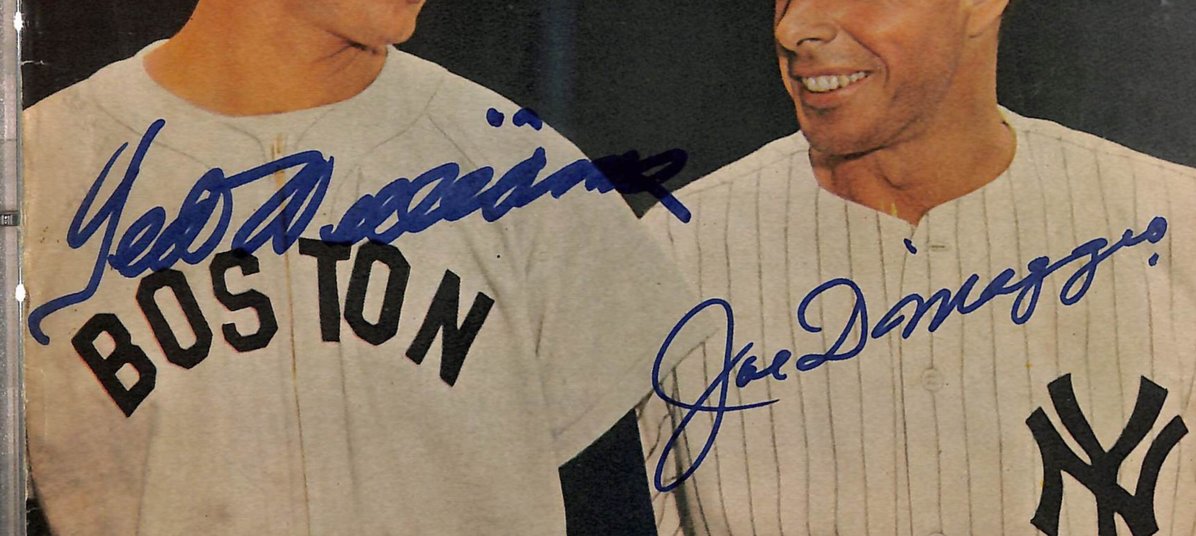 Ted Williams & Joe DiMaggio HOF 1948 SPORT Magazine Signed/Auto PSA  BA209458