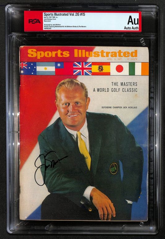 Jack Nicklaus HOF 1967 Sports Illustrated Magazine Signed/Auto PSA Golf BA209460